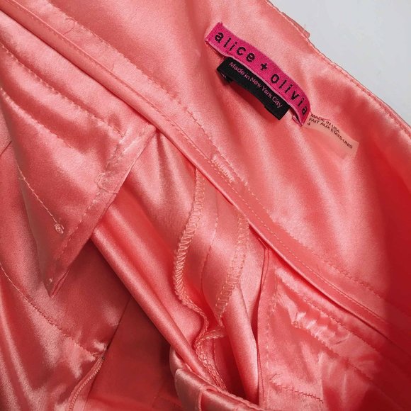 ⚡️SOLD⚡️ Alice + Olivia satin high rise wide leg trouser - Picture 7 of 8